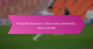Provádění formace: Cvičné rutiny, Role hráčů, Herní scénáře