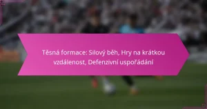 Těsná formace: Silový běh, Hry na krátkou vzdálenost, Defenzivní uspořádání